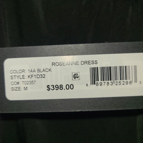 Kobi Halperin Rosanne Black Maxi Dress NWT $398 Size M Mock Drawstring Lined - Picture 8 of 16